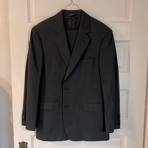Brooks Brothers 346 gray herringbone suit.